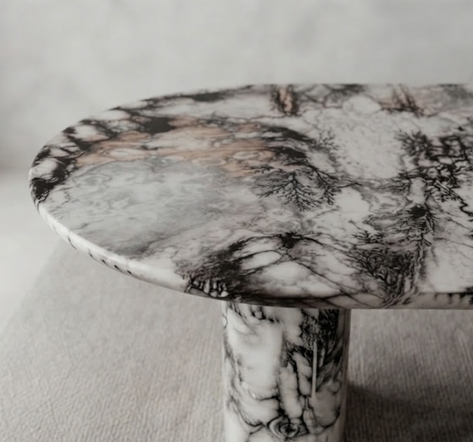 The Calacatta Oval Table — view 2